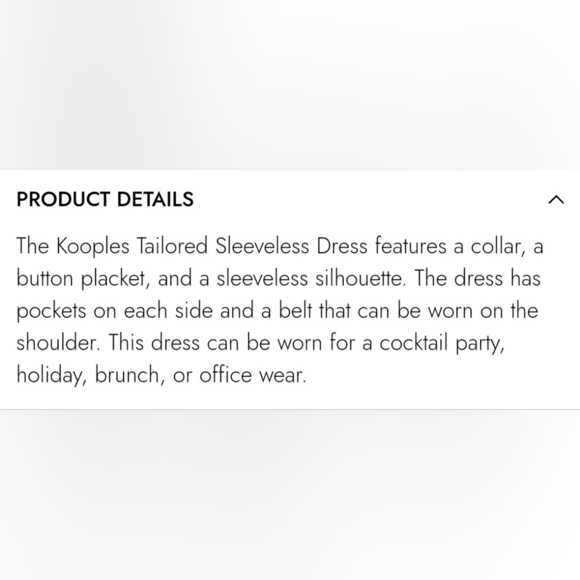 THE KOOPLES Tailored Sleeveless Orange Blazer Dress. NWT MSRP $475 US M - Picture 7 of 13